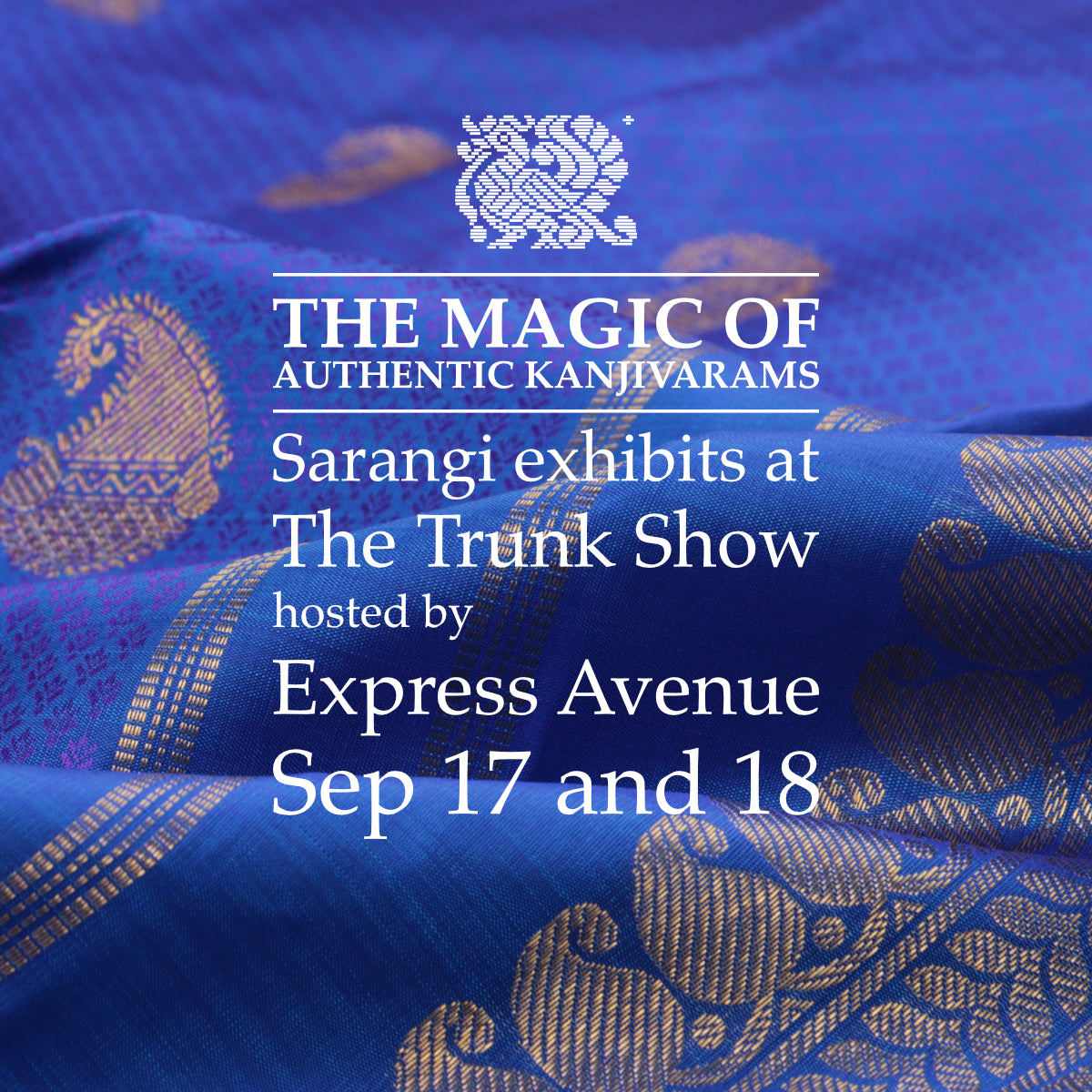 Sarangi to exhibit at the Trunk Show by Express Avenue