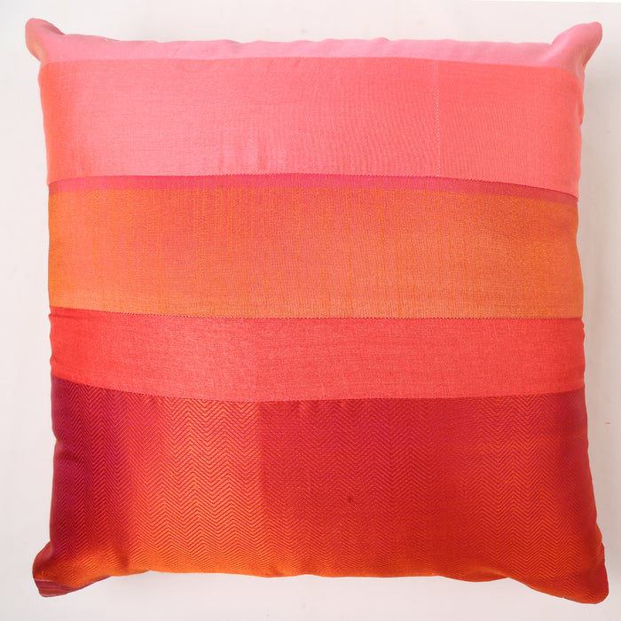 Sarangi x Kambli Studio : Patchwork Silk Cushion Cover - 1505379PIN